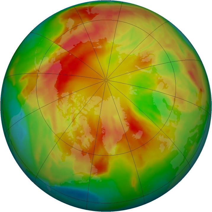 Arctic ozone map for 04 March 2012